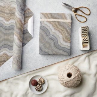 Papel De Regalo mármol gris marrón escandinavo minimalista