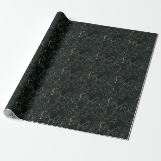 Papel De Regalo Mármol negro elegante: fondo texturado