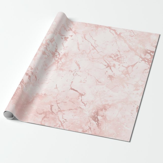 Papel De Regalo mármol rosa (Desenrollado)