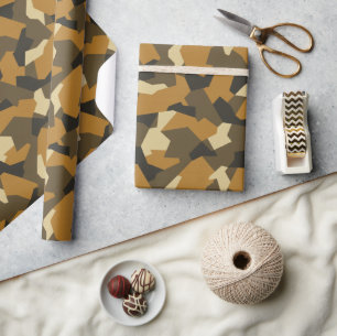Papel De Regalo Marrón avanzado de camo sueco