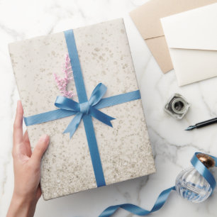 Papel De Regalo Marrón Claro Brillo Falso 