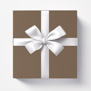Papel De Regalo Marrón de cacao sólido