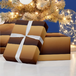 Papel De Regalo Marrón Dorado Chocolate Colores Cálidos