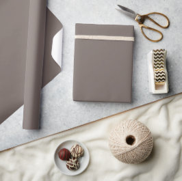 Papel De Regalo Marrón sólido en nuez
