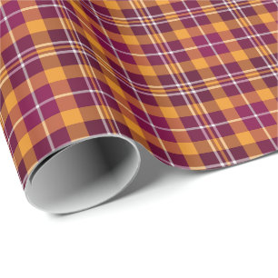 Papel De Regalo Marrón y modelo deportivo anaranjado de la tela