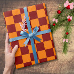 Papel De Regalo Marrón y Naranja de cosecha de vintage<br><div class="desc">Papel de envolvimiento de cosecha de maíz y Naranja</div>