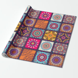 Papel De Regalo Marroquí de colores Mandala