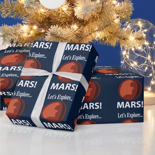 Papel De Regalo Mars Exploremos Marte (Vacaciones)