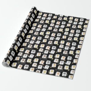 Papel De Regalo MARSHmeowLOWS Whimsical Wordplay Gato Marshmallow