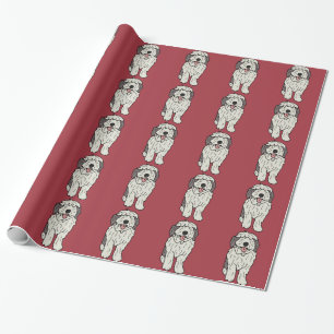 Papel De Regalo Martha el perro pastor inglés