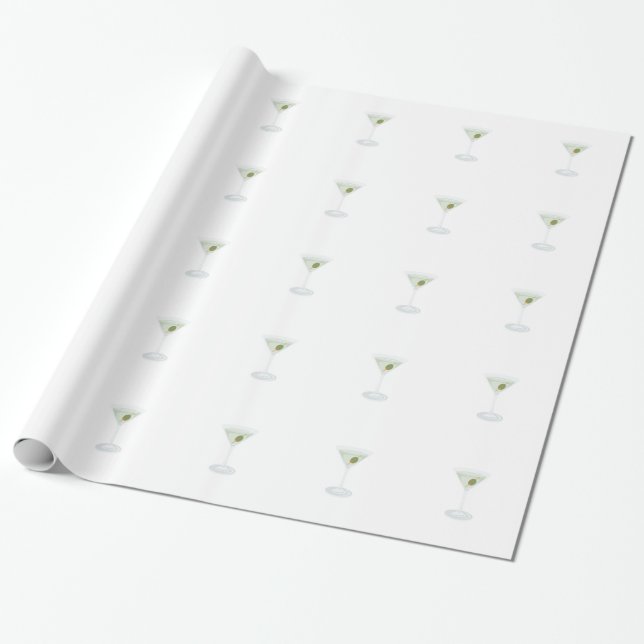 Papel De Regalo Martini ascendente recto (Desenrollado)
