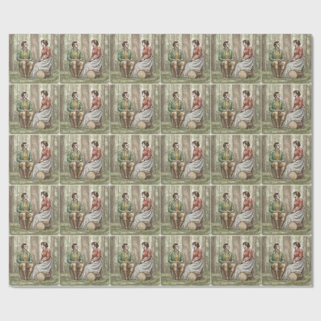 Papel De Regalo Mary and Tom in "The Other Bennet Sister" (Superficie plana)