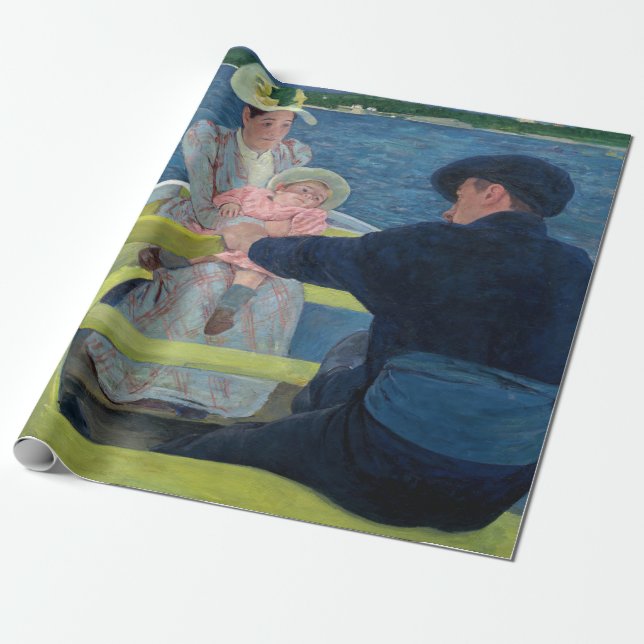 Papel De Regalo Mary Cassatt - La Fiesta del barco (Desenrollado)