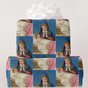 Papel De Regalo Mary con la reproducción de la tarjeta de vintage
