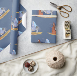 Papel De Regalo Mary y joseph Navidades envueltas