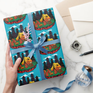 Papel De Regalo Más Diversión Con Esta Ardilla De Camping