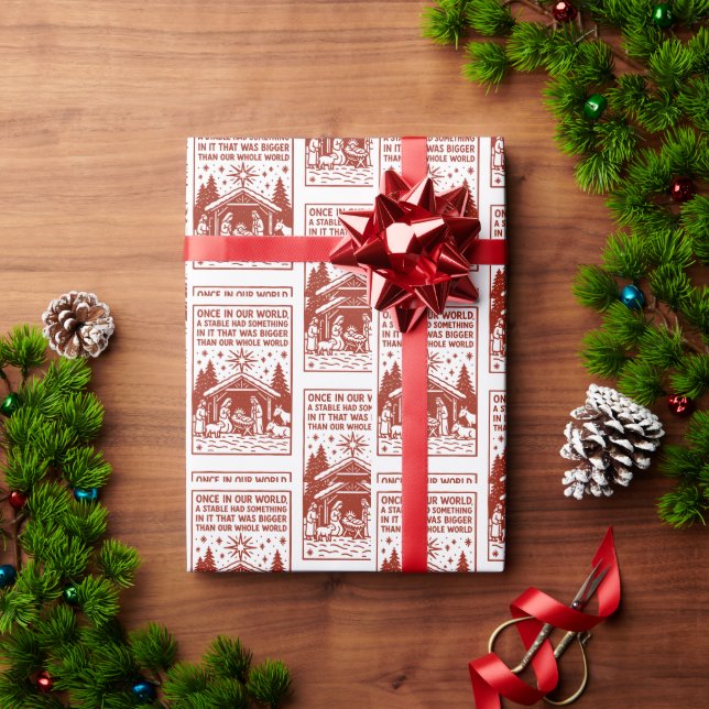 Papel De Regalo Más grande que todo nuestro mundo 1 (Regalo de vacaciones)