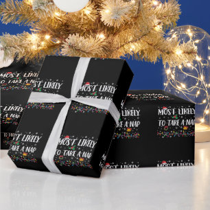 Papel De Regalo Más Probable Que Tome Una Siesta Divertida Vacacio