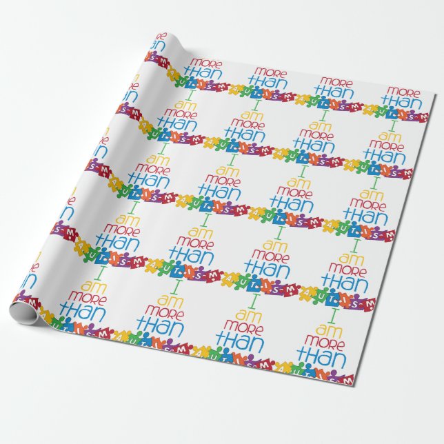 Papel De Regalo Más que autismo (Desenrollado)