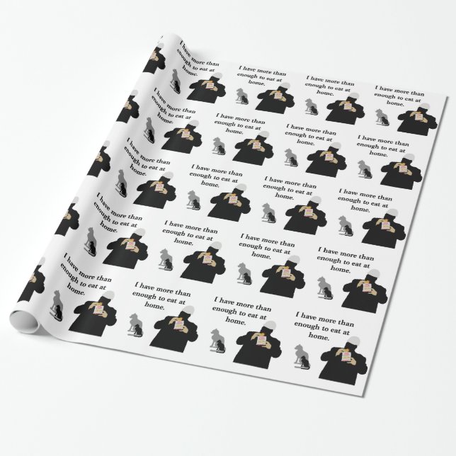 Papel De Regalo Más que bastantes a comer (Desenrollado)