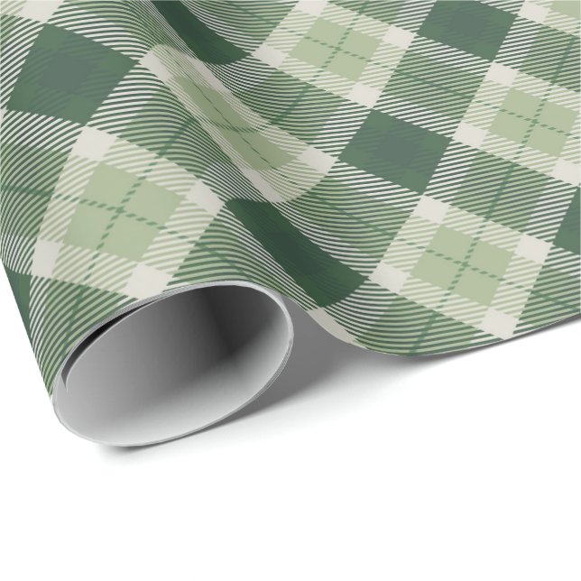 Papel De Regalo Masa de bosque verde (Esquina del rollo)