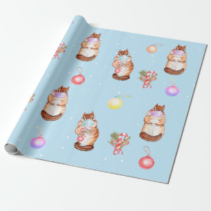 Papel De Regalo Máscara de los Navidades Covid Cute Chipmunk de 20