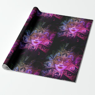Papel De Regalo Máscara de mascarada Gótica victoriana elegante
