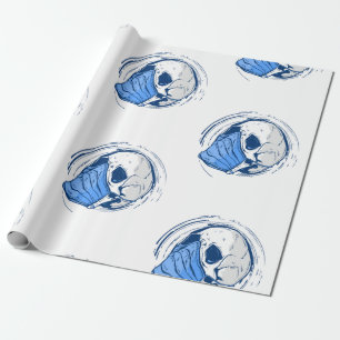 Papel De Regalo máscara facial cráneo gothic halloween