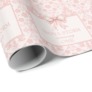 Papel De Regalo Máscara personalizada Rubor Pink Coquette Mileston