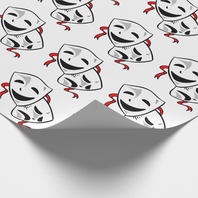 Papel De Regalo Máscaras de drama (Esquina)