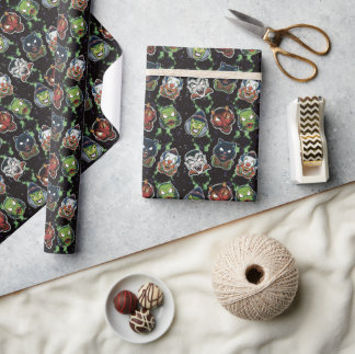 Papel De Regalo Máscaras Retro - Veneno
