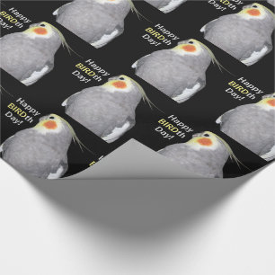 Papel De Regalo Mascota Bird Cockatiel Photo Happy BIRD Day Birthd