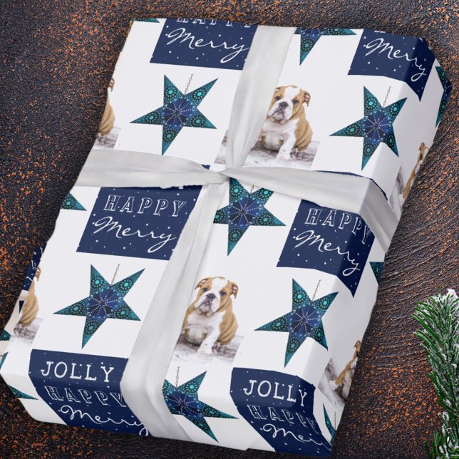 Papel De Regalo Mascota de Cachorros Cute Perro Foto Navidades Est (Subido por el creador)