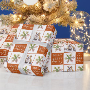 Papel De Regalo Mascota de cachorros de perro lindo foto Navidades