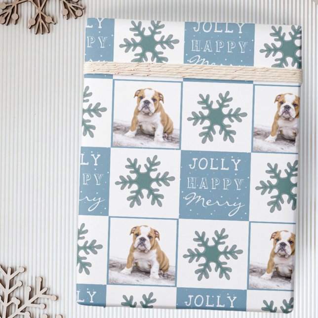 Papel De Regalo Mascota de cachorros de perro lindo foto Navidades (Subido por el creador)