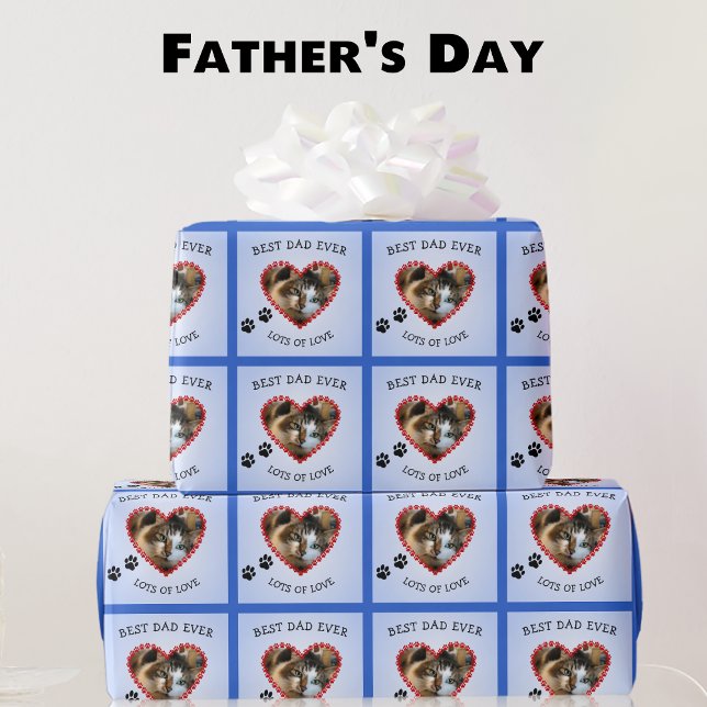 Papel De Regalo Mascota foto mejor papá azul (Subido por el creador)