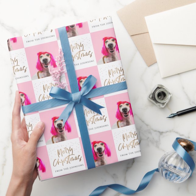 Papel De Regalo Mascota fotográfico personalizado Perro Feliz Navi (Regalar)