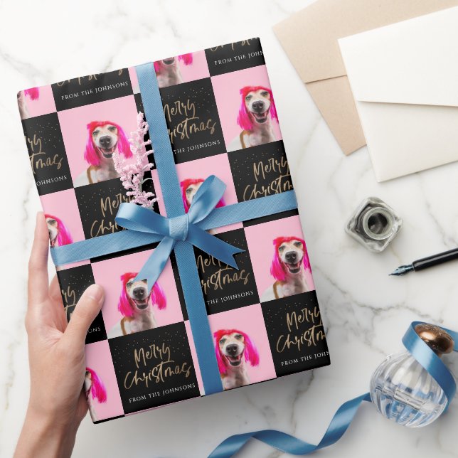 Papel De Regalo Mascota fotográfico personalizado Perro Feliz Navi (Regalar)