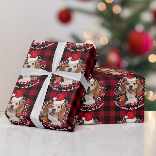 Papel De Regalo Mascota lindo foto con placa de búfalo rojo de San (Subido por el creador)