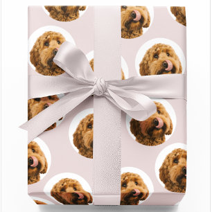 Papel De Regalo Mascota personalizado Foto Rosa personalizado