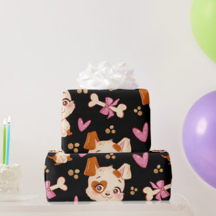 Papel De Regalo Mascotas de patrones adormecidos tontos graciosos