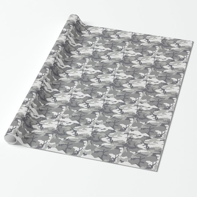 Papel De Regalo Masculina urbana de Camo (Desenrollado)