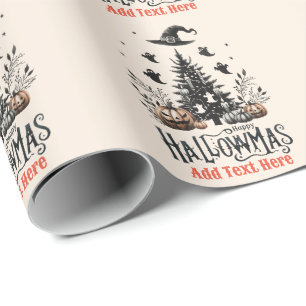 Papel De Regalo Mashup Navidades de Halloween en Hallowmas