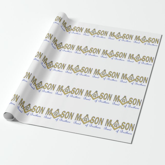 Papel De Regalo Mason (Desenrollado)