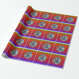 Papel de regalo mate con diseño 3D multicolor vívi
