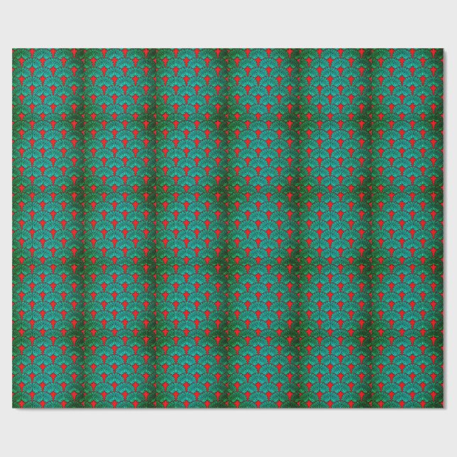 Papel de regalo mate de diseño digital 3D colorido (Superficie plana)