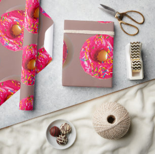 Papel de Regalo Mate Donut Rosa