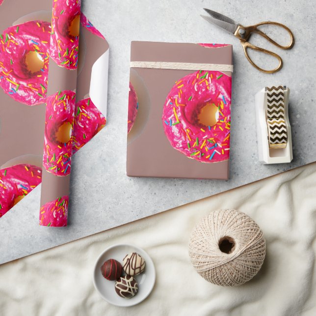 Papel de Regalo Mate Donut Rosa (Artesanía)