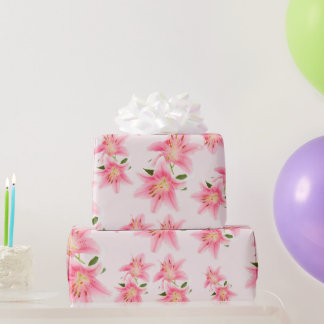 Papel de Regalo Mate Pink Lily