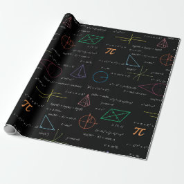Papel De Regalo Matemáticas coloridas Ecuaciones Math Formulas